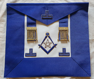 Grand Officers Undress Embroidered Apron - Deputy Grand Master - Click Image to Close
